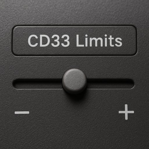 CD33 সীমা সেটিংস ইন্টারফেস