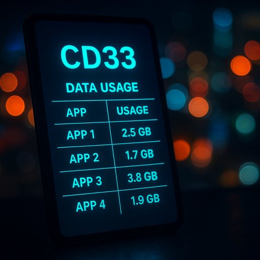 CD33 ডেটা ব্যবহারের সারণি