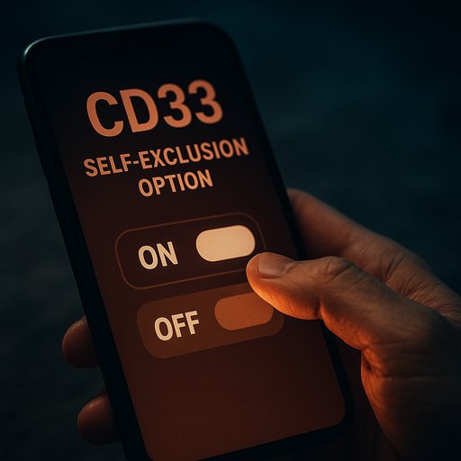 CD33 স্ব-নিষেধ অপশন সেটিং